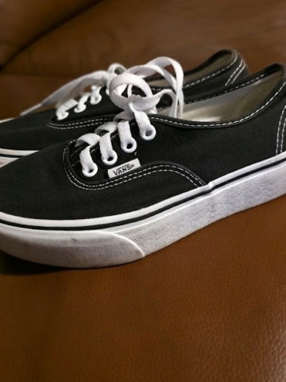 Vans Classic Platform Black Canvas Sneakers with White Trim